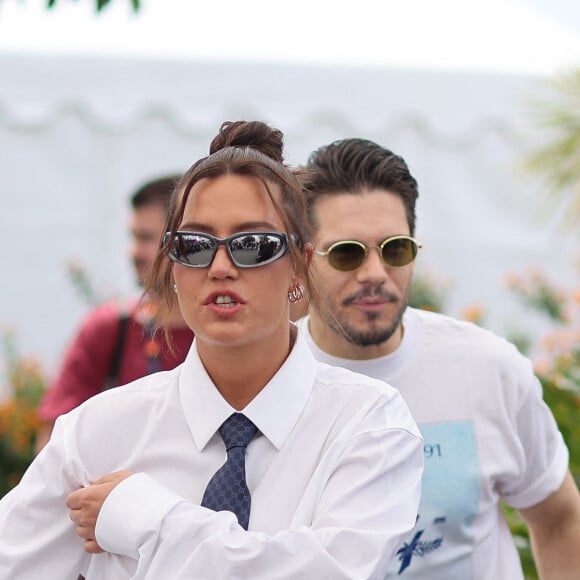 Adèle Exarchopoulos et François Civil - Photocall du film "L'Amour Ouf" (Beating Hearts / Compétition) lors du 77ème Festival International du Film de Cannes (14 - 25 mai 2024), le 24 mai 2024. © Jacovides / Moreau / Bestimage 