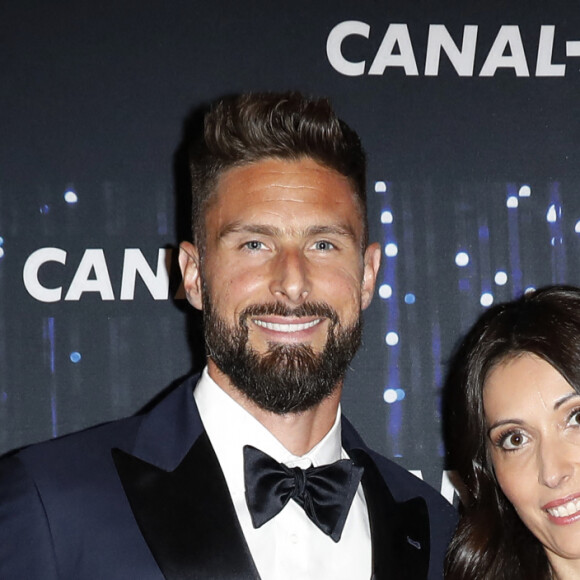 Exclusif - Olivier Giroud et sa femme Jennifer - Avant-première du documentaire "Giroud" à l'Elysée Biarritz à Paris le 14 mai 2024. © Marc Ausset-Lacroix/Bestimage 