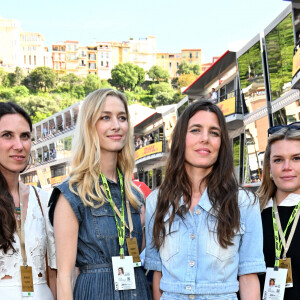 Tatiana Santo Domingo, Beatrice Borromeo, Charlotte Casiraghi et Camille Gottlieb durant la journée des qualifications du 81ème Grand Prix de Formule 1 de Monaco, le 25 mai 2024. © Bruno Bebert/Bestimage