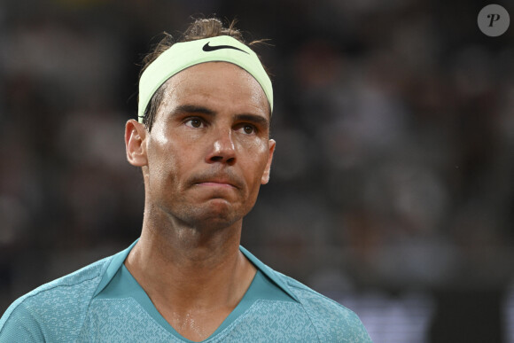 Rafael Nadal (ESP) au premier tour des Internationaux de France de tennis de Roland Garros 2024 à Paris, France, le 27 mai 2024. © Michael Baucher/Panoramic/Bestimage