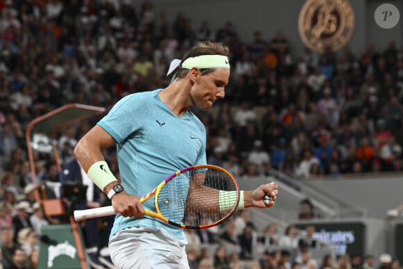 Rafael Nadal (ESP) au premier tour des Internationaux de France de tennis de Roland Garros 2024 à Paris, France, le 27 mai 2024. © Michael Baucher/Panoramic/Bestimage