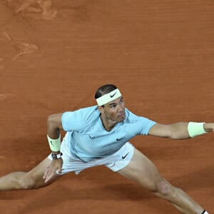 Rafael Nadal (ESP) au premier tour des Internationaux de France de tennis de Roland Garros 2024 à Paris, France, le 27 mai 2024. © Michael Baucher/Panoramic/Bestimage