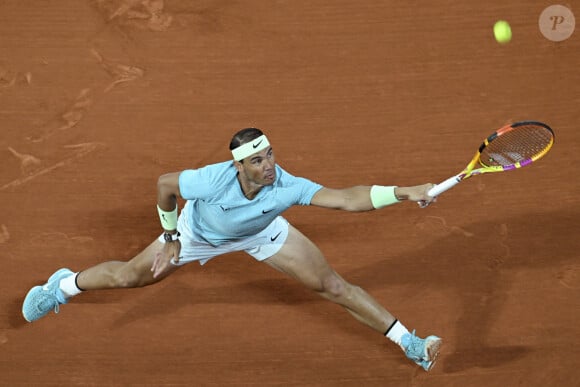 Rafael Nadal (ESP) au premier tour des Internationaux de France de tennis de Roland Garros 2024 à Paris, France, le 27 mai 2024. © Michael Baucher/Panoramic/Bestimage