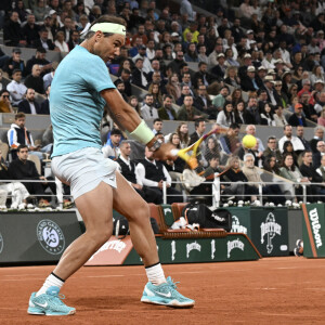 Rafael Nadal (ESP) au premier tour des Internationaux de France de tennis de Roland Garros 2024 à Paris, France, le 27 mai 2024. © Michael Baucher/Panoramic/Bestimage