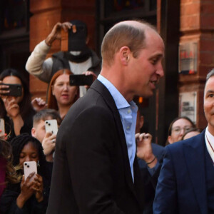 Le prince William, prince de Galles, et Catherine (Kate) Middleton, princesse de Galles, lors d'une visite au pub "The Rectory" à Birmingham, le 20 avril 2023. Ils ont rencontré les futurs dirigeants et propriétaires d'entreprises locales du secteur des industries créatives de la ville. 