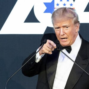 Donald Trump au gala de l'Organisation Sioniste d'Amérique (ZOA) à New York, le 13 novembre 2022. © Michael Brochstein/Zuma Press/Bestimage