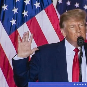 Donald Trump annonce sa candidature pour l'élection présidentielle de 2024. Palm Beach, le 15 novembre 2022. © C-Span/Zuma Press/Bestimage