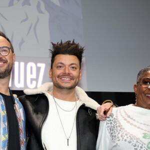 Jarry, Kev Adams, Firmine Richard, Chantal Ladesou pour le film "Maison de Retraite 2" - Cérémonie d'ouverture du 27ème Festival International du Film de Comédie de l'Alpe d'Huez le 15 Janvier 2024. © Dominique Jacovides/Bestimage 