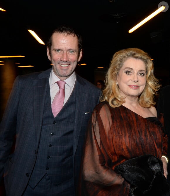 père de son premier enfant, Christian Vadim.
Semi-Exclusif - Christian Vadim et sa mère Catherine Deneuve, présidente du jury des Globes de Cristal 2017 - 11ème cérémonie des Globes de Cristal au Lido à Paris, le 30 janvier 2017. © Rachid Bellak/Bestimage