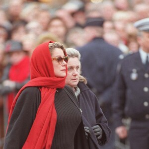 Catherine Deneuve lors de la messe en hommage à Roger Vadim