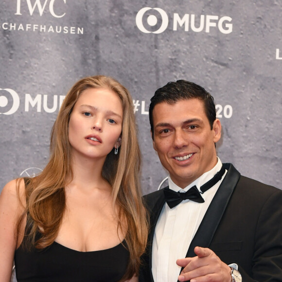 Taig Khris et Théa Ros - 20ème cérémonie des Laureus Sports Awards 2020 à Berlin, le 17 février 2020. © Future-Image via ZUMA Press/Bestimage