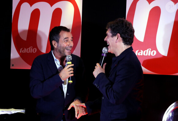 Exclusif - Bernard Montiel - Concert privé de Marc Lavoine organisé par M Radio sur un bateau mouche qui naviguait sur la Seine à Paris, le 12 juin 2018. © Dominique Jacovides/Bestimage 