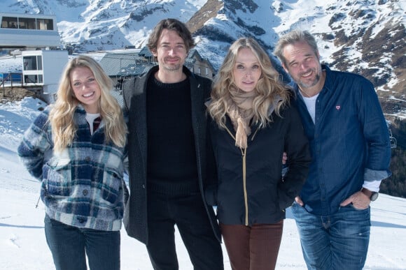 Aurore Delplace, Hubert Benhamdine, Fabrice Deville et Tonya Kinzinger assistent au Photocall de la serie "Un Si Grand Soleil" lors du 22e Festival des Creations Televisuelles de Luchon a Luchon, le 8 Fevrier 2020. Aurore Marechal/ABACAPRESS.COM