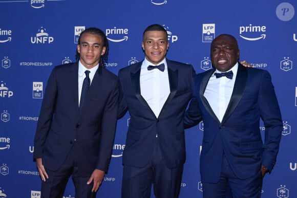 Ethan Mbappé, Kylian Mbappé et Wilfried Mbappé - Photocall de la 32ème cérémonie des "Trophées UNFP du football" au Pavillon d'Armenonville à Paris, le 13 mai 2024.