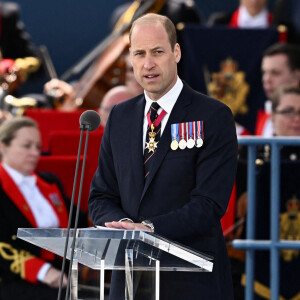 Le prince William était lui aussi présent.
Le prince William de Galles - La famille royale d'Angleterre lors des commémorations du 80ème anniversaire du débarquement (D-Day) à Portsmouth. Le 5 juin 2024 © Dylan Martinez / Pool / Bestimage 