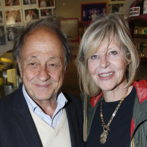 Exclusif - Chantal Ladesou et son mari Michel Ansault - Mischa Aznavour invite les Amis de son père pour célébrer le 100 ème Anniversaire de la naissance de Charles Aznavour ; au restaurant " Gourmet des Ternes " à Paris, France, le 22 Mai 2024. © Bertrand Rindoff / Bestimage 