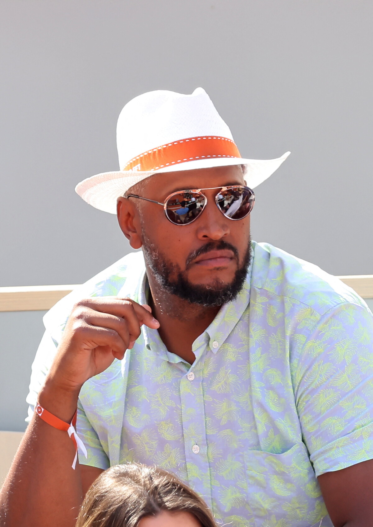 Photo : Boris Diaw dans les tribunes des Internationaux de France de ...