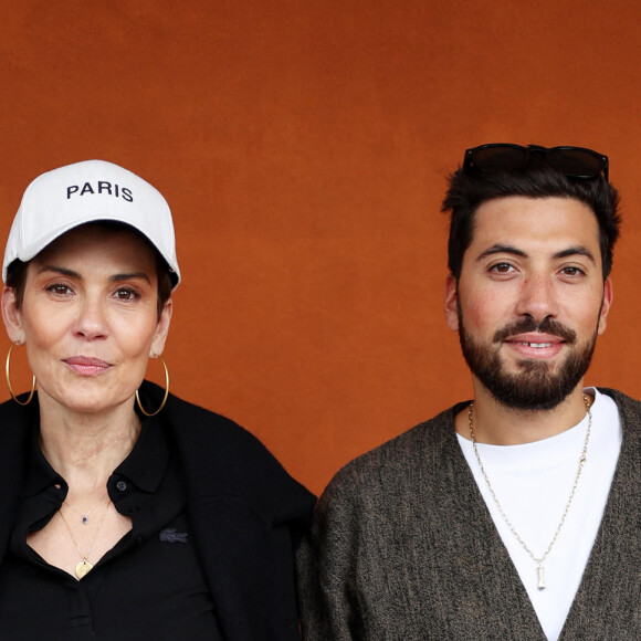 Cristina Cordula et son fils Enzo - Célébrités au village des Internationaux de France de tennis de Roland Garros 2024 à Paris le 6 juin 2024. © Jacovides / Moreau / Bestimage 