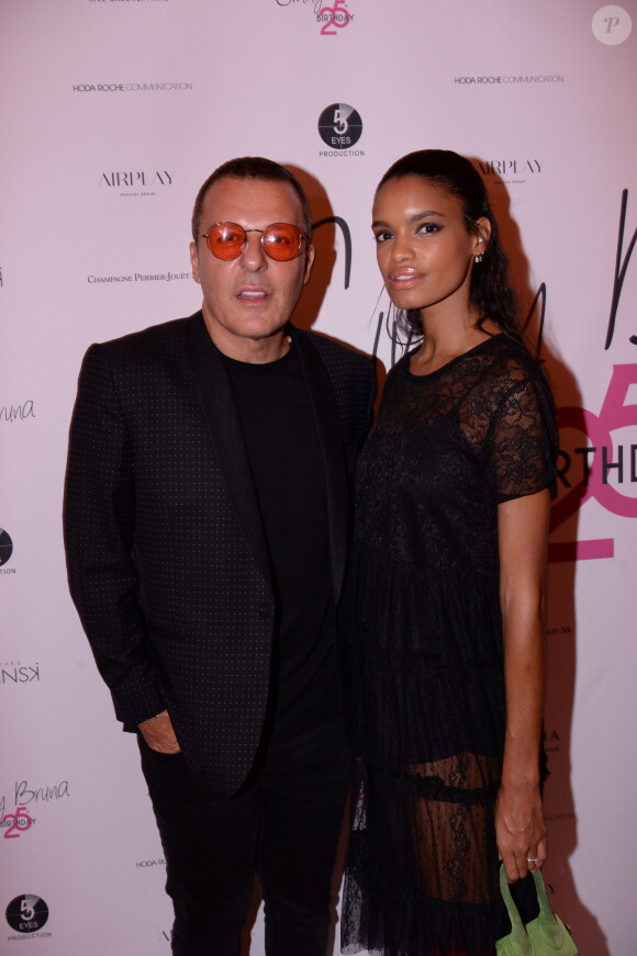 Jean Roch et sa femme Anaïs - Cindy Bruna fête ses 25 ans au Lutetia "Pop Up" club, soirée organisée par Five Eyes Production le 28 Septembre 2019 pendant la fashion week. © Rachid Bellak / Bestimage