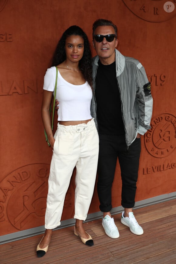 Jean Roch et sa femme Anaïs au village lors des internationaux de tennis de Roland Garros 2019 à Paris, France, le 3 juin 2019. © Jacovides-Moreau / Bestimage