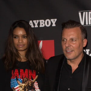 Jean-Roch et sa femme Anaïs Monory - Soirée de lancement du nouveau 1er numéro du magazine "Playboy" au Vip Room à Paris. Le 9 décembre 2016