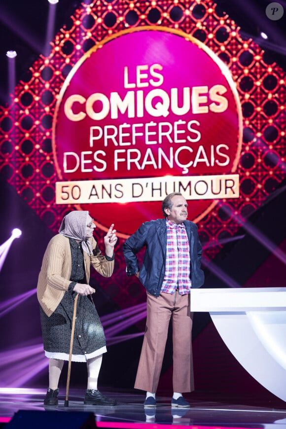 Exclusif - Les Bodin's (Vincent Dubois et Jean-Christian Fraiscinet) - Enregistrement de l'émission "Les comiques préférés des français" au Dôme des Sports, qui sera diffusée le 10 octobre sur France 2. © Pierre Perusseau / Bestimage 