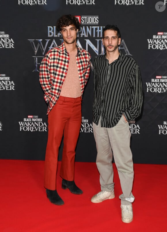 Pablo Pillaud Vivien et Kevin Elarbi - Avant-première du film "Black Panther: Wakanda Forever" au Grand Rex à Paris le 7 novembre 2022. © Coadic Guirec/Bestimage