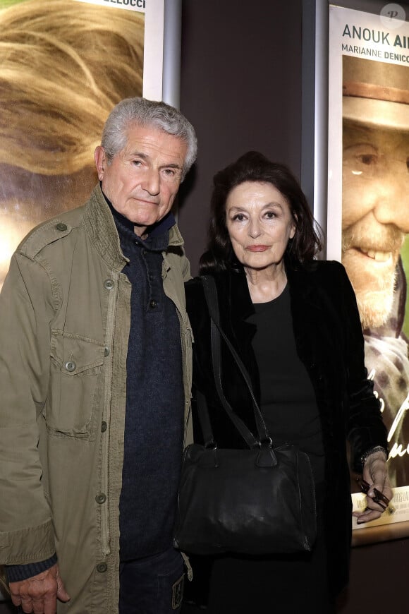 Claude Lelouch et Anouk Aimée à l'avant première du film "Les plus belles années d'une vie" au cinéma des Cinéastes à Paris, France, le 21 mai 2019. © Cédric Perrin/Bestimage