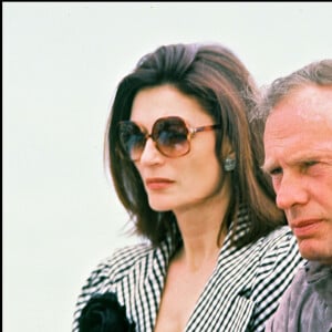 Anouk Aimée et Jean-Louis Trintignant en 1986 à Cannes