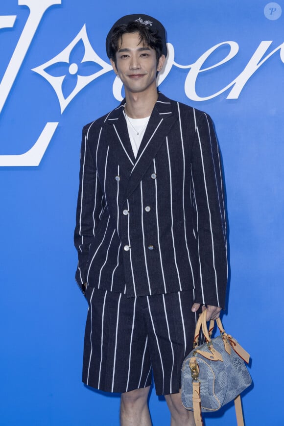 Jasper Liu au photocall du défilé Homme Louis Vuitton Printemps/Été 2025 dans le cadre de la Fashion Week de Paris, France, le 18 juin 2024. © Olivier Borde/Bestimage 