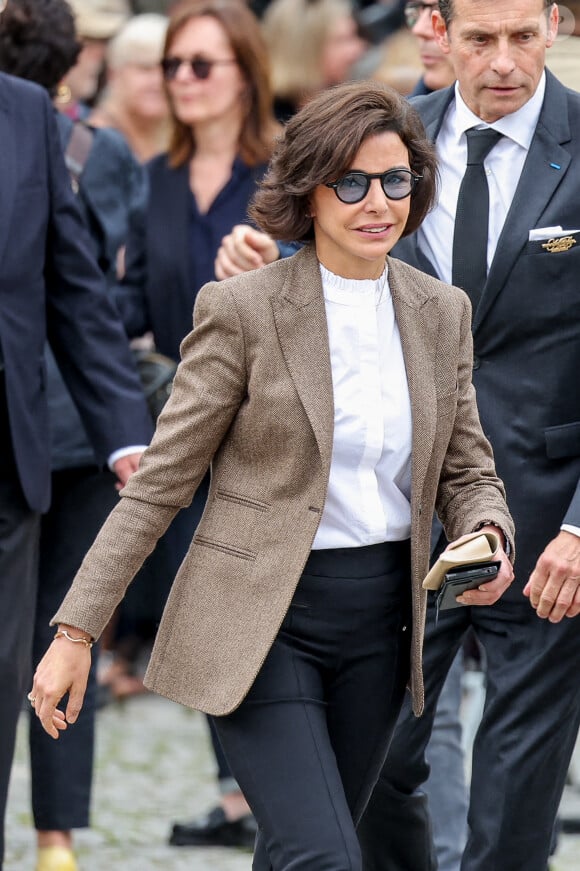 Rachida Dati, ministre de la Culture - Arrivées aux obsèques de l'auteure-compositrice-interprète et actrice française Françoise Hardy au crématorium du cimetière du Père-Lachaise à Paris, France, le 20 juin 2024. © Jacovides-Moreau/Bestimage