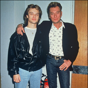 David Hallyday a quelques regrets concernant la mort de son père Johnny.
David et Johnny Hallyday.