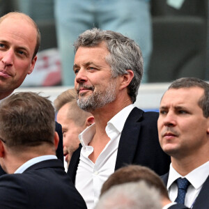 Le prince William de Galles et le roi Frederik X du Danemark lors du match de l'UEFA Euro 2024 entre le Danemark et l'Angleterre à la Frankfurt Arena de Francfort, le 20 juin 2024. Imago/ABACAPRESS.COM