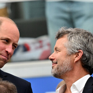 Le prince William de Galles et le roi Frederik X du Danemark lors du match de l'UEFA Euro 2024 entre le Danemark et l'Angleterre à la Frankfurt Arena de Francfort, le 20 juin 2024. Imago/ABACAPRESS.COM