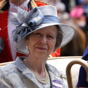 La princesse Anne, et Lady Sarah Chatto - La famille royale britannique lors des courses hippiques à Ascot, le 20 juin 2024.