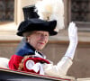 Il serait question d'un choc avec la tête ou les pattes d'un cheval.
La princesse Anne d'Angleterre - La famille royale d'Angleterre lors du Service de l'Ordre de la Jarretière au Château de Windsor. Le 17 juin 2024 © Jonathan Buckmaster / MirrorPix / Bestimage