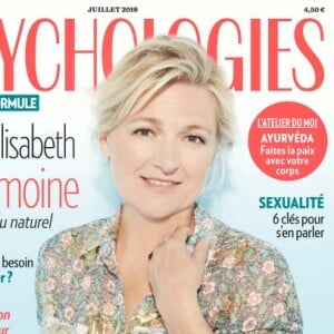 Anne-Elisabeth Lemoine en couverture de "Psychologies Magazine", édition du 20 juin 2018.