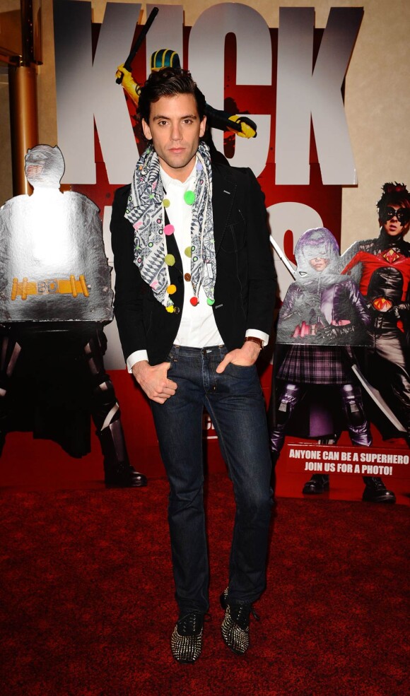 Mika à l'occasion de l'avant-première de Kick-Ass, qui s'est tenue à l'Empire Cinema de Leicester Square, à Londres, le 22 mars 2010.