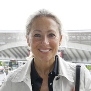 Exclusif - Anne-Sophie Lapix au déjeuner dans la loge de France TV lors des Internationaux de France de Tennis de Roland Garros 2024 - Jour 6 à Paris, France, le 31 mai 2024. © Bertrand Rindoff/Bestimage 