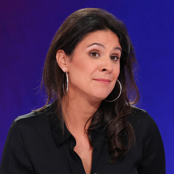 Apolline de Malherbe lors de la conférence de presse de rentrée BFM TV. - RMC du groupe Altice France à Paris, France, le 31 août 2023. © Coadic Guirec/Bestimage 