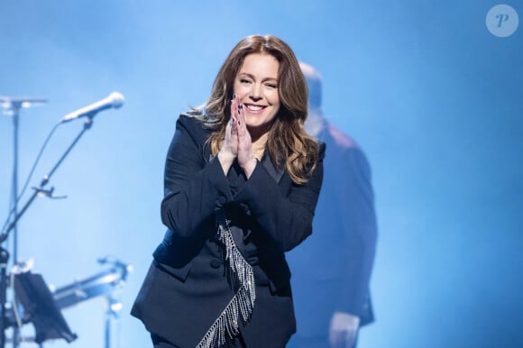 Exclusif - Isabelle Boulay en concert au Grand Rex à Paris pour son show "D'Amériques et de France" le 8 mars 2024. © Cyril Moreau / Bestimage 