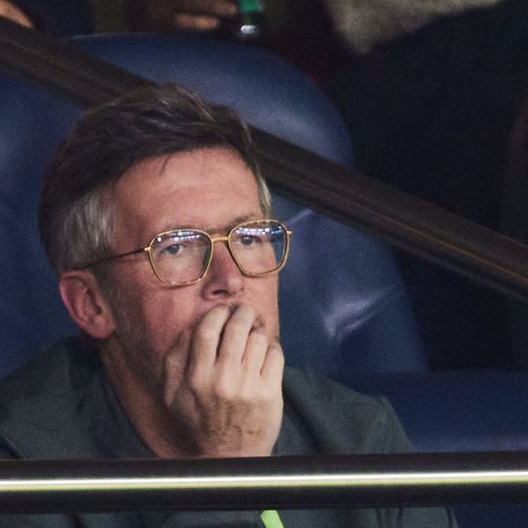 Jean-Luc Lemoine - Célébrités dans les tribunes du match de Ligue 1 Uber Eats "PSG-Toulouse" (1-3) au Parc des Princes à Paris le 12 mai 2024. © Cyril Moreau/Bestimage