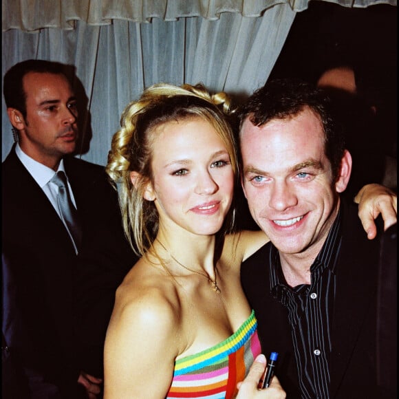 Lorie et Garou lors d'un concert privée de la chanteuse au VIP Room, le 31 janvier 2002