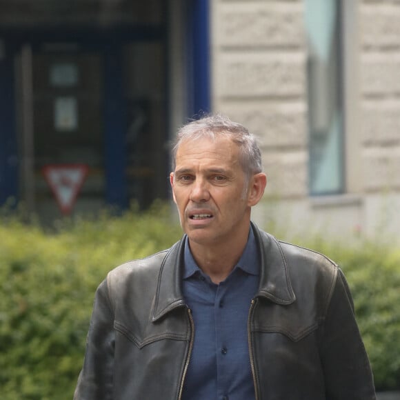 Exclusif - Paul Belmondo - Obsèques de Francine Leca (Fondatrice de Mécénat Chirurgie Cardiaque et première femme devenue chirurgienne cardiaque) en l'église Saint-Pierre à Neuilly-sur-seine, France, le 21 juin 2024. © Christophe Clovis / Bestimage