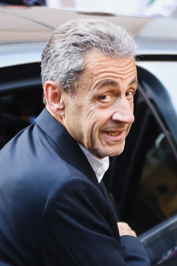 Nicolas Sarkozy à Milan en Italie.