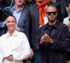 Les choses sont très sérieuses entre eux.
Tony Parker et sa compagne Agathe Teyssier dans les tribunes des Internationaux de France de tennis de Roland Garros 2024 à Paris, France, le 2 juin 2024