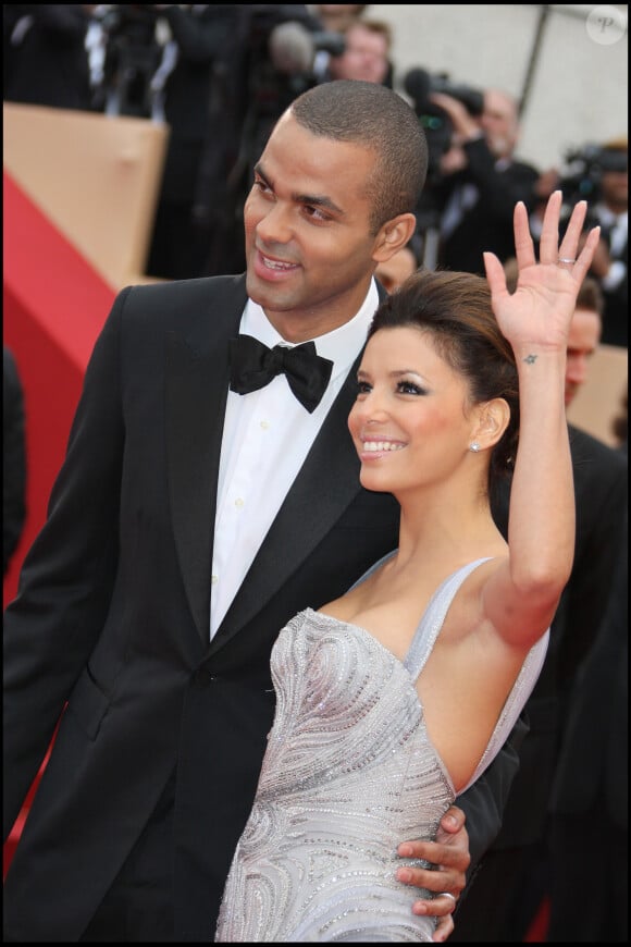 Tony Parker et Eva Longoria lors du 62e Festival de Cannes, le 15 mai 2009.