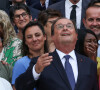 Pourquoi François Hollande regardait-il le ciel ?
Les députés socialistes français nouvellement élus (de gauche à droite) Claudia Rouaux, Océane Godard, Valérie Rossi, François Hollande, Fatiha Keloua Hachi, premier secrétaire du Parti socialiste français de gauche (PS) Olivier Faure, Boris Vallaud et Ayda Hadizadeh lors de la journée d'accueil des députés de la de la 17ème législature à l'Assemblée Nationale de Paris, France, le 9 juillet 2024. © Stéphane Lemouton/Bestimage 