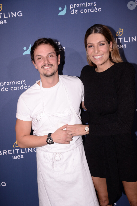 Exclusif - Juan Arbelaez et Laury Thilleman - Dîner de charité Breitling pour l'association "Premiers de cordée" à la Samaritaine à Paris le 8 octobre 2021. © Rachid Bellak / Bestimage