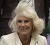 La reine consort Camilla a fait une apparition surprise lors du tournoi de tennis de Wimbledon, mais tout ne s'est pas passé comme prévu
La reine consort d'Angleterre Camilla Parker Bowles dans les tribunes de Wimbledon, lors de la 10ème journée du tournoi de tennis. 